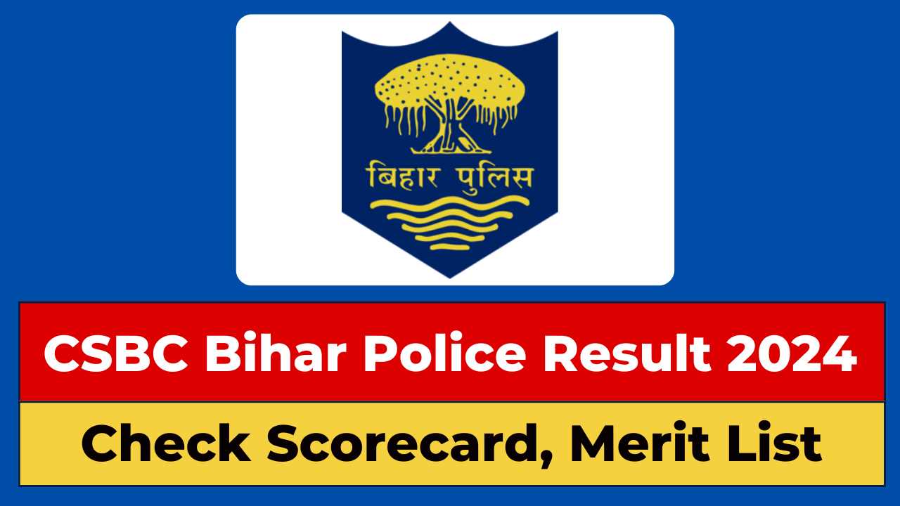 CSBC Bihar Police Constable Result 2024