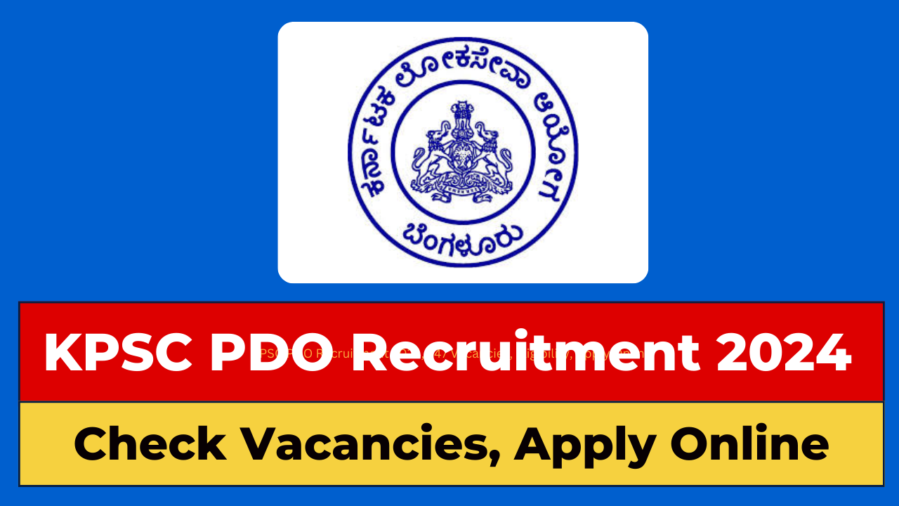 KPSC PDO Recruitment 2024