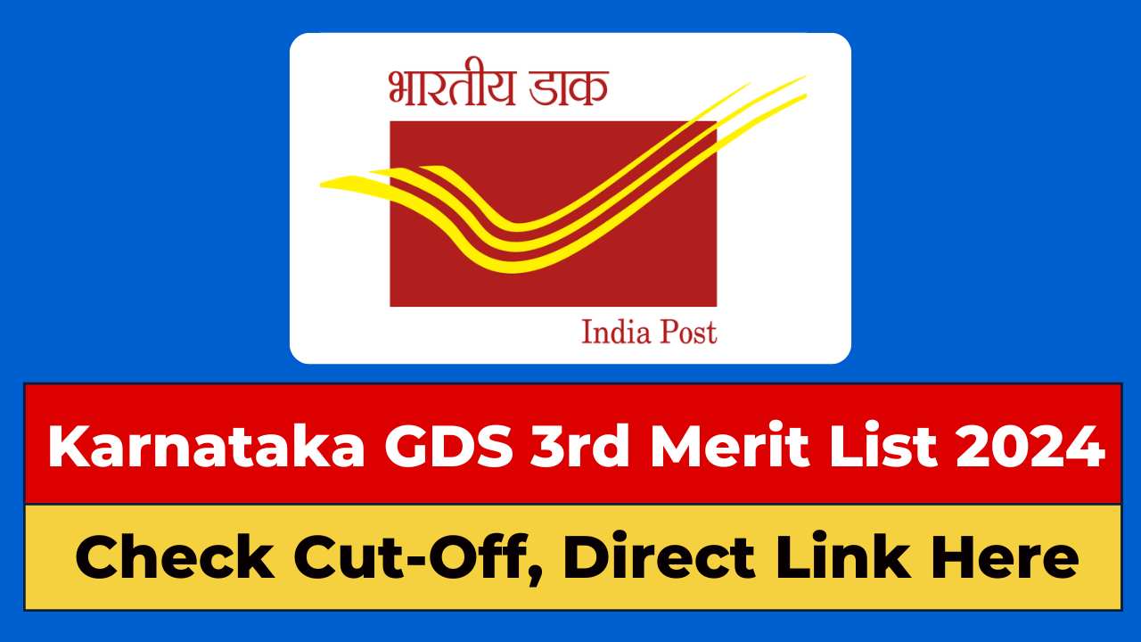 Karnataka GDS 3rd Merit List 2024